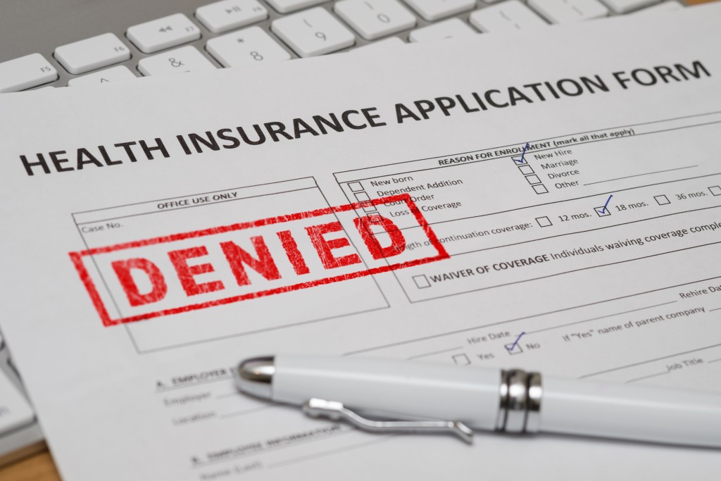 I'm healthy, but my health insurance application was denied -- what can I do?